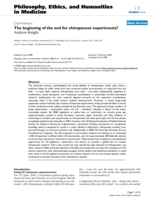 The beginning of the end for chimpanzee experiments?