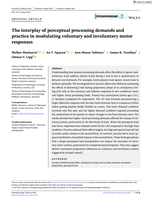 The interplay of perceptual processing demands and practice in modulating voluntary and involuntary motor responses