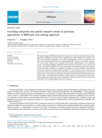 Unveiling temporal and spatial research trends in precision agriculture: A BERTopic text mining approach