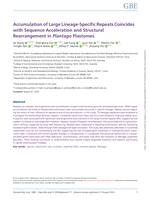 Accumulation of Large Lineage-Specific Repeats Coincides with Sequence Acceleration and Structural Rearrangement in Plantago Plastomes