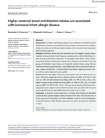 Higher maternal bread and thiamine intakes are associated with increased infant allergic disease