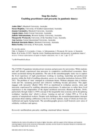 Stop the clocks: Enabling practitioners and precarity in pandemic time(s).