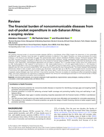 The financial burden of noncommunicable diseases from out-of-pocket expenditure in sub-Saharan Africa: A scoping review