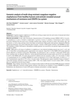 Genomic analysis of multi-drug resistant coagulase-negative staphylococci from healthy humans and animals revealed unusual mechanisms of resistance and CRISPR-Cas system