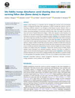 Site fidelity trumps disturbance: aerial shooting does not cause surviving fallow deer (Dama dama) to disperse