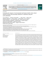 Evaluating the impacts of environmental and human health of the critical minerals mining and processing industries in Indonesia using life cycle assessment