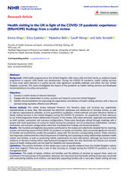 Health visiting in the UK in light of the COVID-19 pandemic experience: (RReHOPE) findings from a realist review