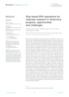Ship-based RPA operations for cetacean research in Antarctica: progress, opportunities and challenges
