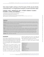 How does health visiting in the first year of life vary by family characteristics? A longitudinal analysis of administrative data