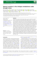 Natural variation in the chickpea metabolome under drought stress