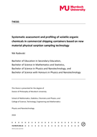 Systematic assessment and profiling of volatile organic chemicals in commercial shipping containers based on new material physical sorption sampling technology