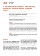 A methodological framework for attributing the burden of animal disease to specific causes: EN- A methodological framework for attributing the burden of animal disease to specific causes -FR- Un cadre méthodologique pour déterminer les facteurs spécifiques de l'impact des maladies animales -ES- Un marco metodológico para atribuir el impacto de las enfermedades animales a causas específicas