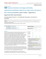 Stories of women's marriage and fertility experiences:&nbsp;Qualitative research on urban and rural cases in Bali, Indonesia