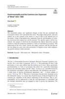 Governmentality and the Common Law: Expansion of “Mind” 1835–1885