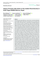 Impact of invasive alien plants on the resident floral diversity in Koshi Tappu Wildlife Reserve, Nepal