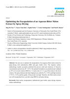 Optimising the Encapsulation of an Aqueous Bitter Melon Extract by Spray-Drying