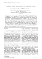 Preliminary study on the fortification of tofu with green tea catechins
