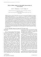 Effect of edible coatings on some quality characteristics of sweet cherries