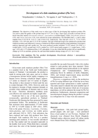 Development of a fish emulsion product (Pla Yor)
