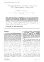 Effect of egg yolk substitution by sweet whey protein concentrate (WPC) on physical properties of gelato ice cream