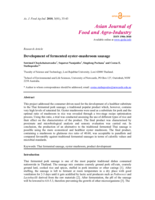 Development of fermented oyster-mushroom sausage