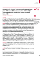 Forecasting the effects of smoking prevalence scenarios on years of life lost and life expectancy from 2022 to 2050: a systematic analysis for the Global Burden of Disease Study 2021