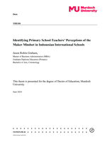 Identifying Primary School Teachers’ Perceptions of the Maker Mindset in Indonesian International Schools