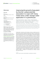 Improving the growth of pea plant by biochar-polyacrylamide association to cope with heavy metal stress under sewage water application in a greenhouse
