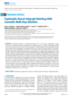 Explainable Neural Subgraph Matching With Learnable Multi-Hop Attention