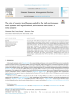 The role of country-level human capital in the high-performance work systems and organizational performance association: A meta-analysis