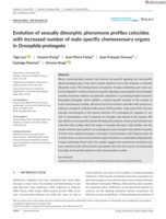 Evolution of sexually dimorphic pheromone profiles coincides with increased number of male-specific chemosensory organs in Drosophila prolongata