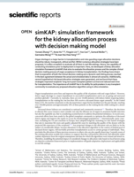 simKAP: simulation framework for the kidney allocation process with decision making model