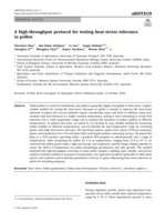 A high-throughput protocol for testing heat-stress tolerance in pollen