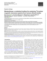 MetaboScope: A statistical toolbox for analyzing 1H nuclear magnetic resonance spectra from human clinical studies