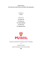 Chinese Cinema: Film Policy Since China’s Entry to the World Trade Organisation