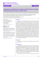 Cytotoxicity of Methanol and Aqueous Olive Pomace Extracts Towards Pancreatic Cancer Cells In Vitro