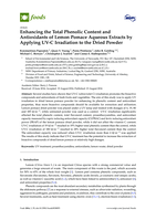 Enhancing the Total Phenolic Content and Antioxidants of Lemon Pomace Aqueous Extracts by Applying UV-C Irradiation to the Dried Powder