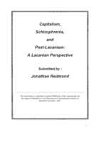 Capitalism, Schizophrenia, and Post-Lacanism: A Lacanian Perspective