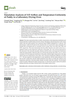 Simulation Analysis of 3-D Airflow and Temperature Uniformity of Paddy in a Laboratory Drying Oven