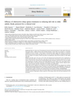 Efficacy of obstructive sleep apnea treatment in reducing fall risk in older adults: Study protocol for a clinical trial