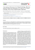 A new species of Harmonicon F. O. Pickard-Cambridge, 1896, from central-west Brazil and redescription of H. rufescens F. O. Pickard-Cambridge, 1896 (Araneae, Mygalomorphae, Dipluridae)