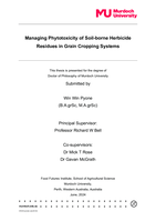 Managing Phytotoxicity of Soil-borne Herbicide Residues in Grain Cropping Systems