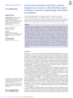 Community-associated methicillin-resistant Staphylococcus aureus in the Kimberley region of Western Australia, epidemiology and burden on hospitals