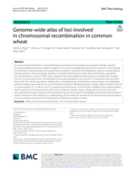 Genome-wide atlas of loci involved in chromosomal recombination in common wheat