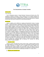 Five Characteristics of Lifestyle Travellers