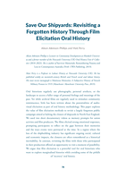 Save Our Shipyards: Revisiting a Forgotten History Through Film Elicitation Oral History