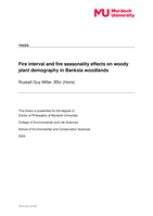 Fire interval and fire seasonality effects on woody plant demography in Banksia woodlands