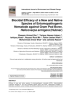 Biocidal Efficacy of a New and Native Species of Entomopathogenic Nematode against Gram Pod Borer, Helicoverpa armigera (Hubner)