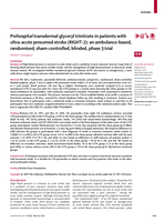 Prehospital transdermal glyceryl trinitrate in patients with ultra-acute presumed stroke (RIGHT-2): an ambulance-based, randomised, sham-controlled, blinded, phase 3 trial