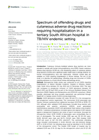 Spectrum of offending drugs and cutaneous adverse drug reactions requiring hospitalisation in a tertiary South African hospital in TB/HIV endemic setting